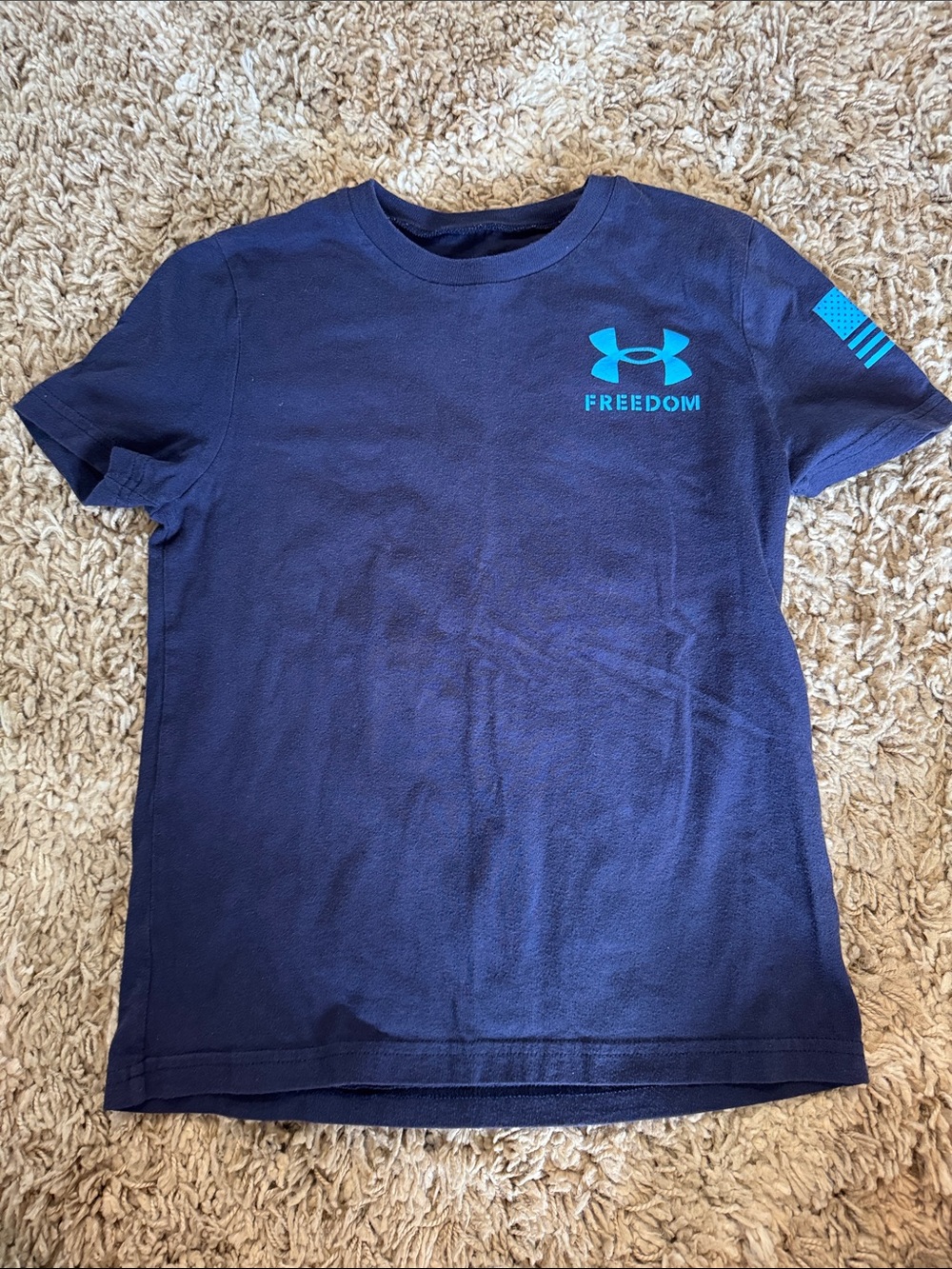 Under Armour Navy Tee with Teal Logo